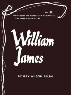 cover image of William James--American Writers 88